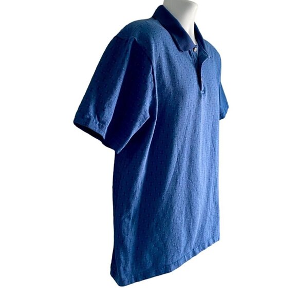 Knightsbridge Men's Polo Shirt Large Blue Short Sleeve - Picture 6 of 7